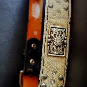Leather cowboy belt size 26